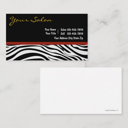 サロンの名刺 名刺 (正面/裏面)