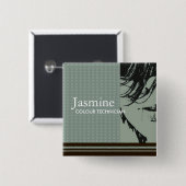 サロンの名札 缶バッジ (正面&裏面)