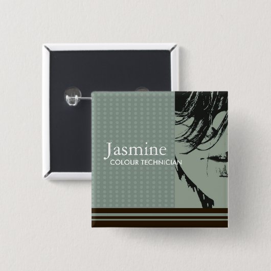 サロンの名札 缶バッジ (正面&裏面)