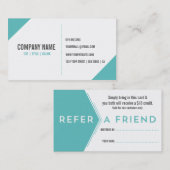 サロンの紹介の名刺 紹介カード (正面/裏面)