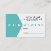 サロンの紹介の名刺 紹介カード (裏面)