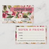 サロンの紹介の名刺 紹介カード (正面/裏面)