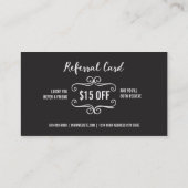 サロンの紹介の名刺 紹介カード (裏面)