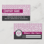 サロンの紹介の名刺 紹介カード (正面/裏面)