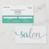 サロンの紹介カード 紹介カード (正面/裏面)