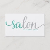 サロンの紹介カード 紹介カード (裏面)