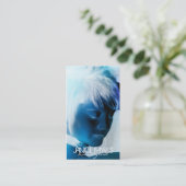 サロンの美容師の名刺のテンプレート 名刺 (スタンド正面)