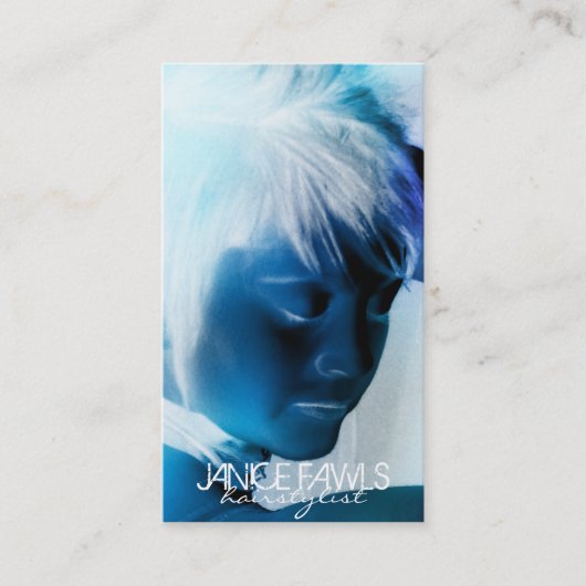 サロンの美容師の名刺のテンプレート 名刺 (正面)