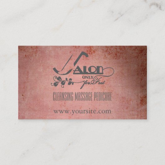 サロンの足 – 名刺 (正面)