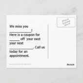 サロンはがき、テンプレート ポストカード (裏面)