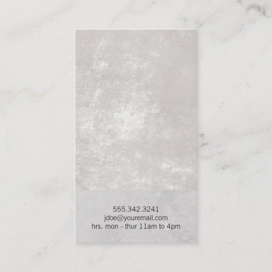 サロンはさみアイコン名刺 名刺 (裏面)