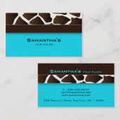 サロンはっきりしたスパ名刺トレンディーキリン青 名刺 (正面/裏面)