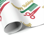 サロンまたはスタイリストのクリスマス ラッピングペーパー (ロールコーナー)