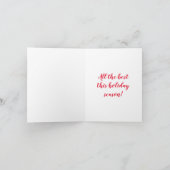 サロンまたはスパクリスマスカードまたはホリデーカード シーズンカード (内部)