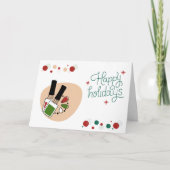 サロンまたはスパクリスマス/ホリデーホリデーカード シーズンカード (正面)