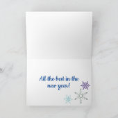 サロンまたはスパクリスマス/ホリデーホリデーカード シーズンカード (内部)