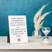 サロンまたはスパ フォトプラーク (側面)