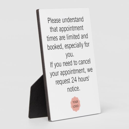 サロンまたはスパ フォトプラーク (側面)