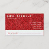 サロンアポイントメントカードemoグリッター 予約カード (裏面)