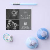 サロンアポイントメントヘアメイク爪、 ネイルビジネスロゴ チラシ (シングル)