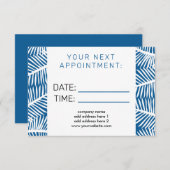 サロンアポイントメントリマインダーカード エンクロージャーカード (正面/裏面)