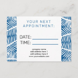 サロンアポイントメントリマインダーカード エンクロージャーカード