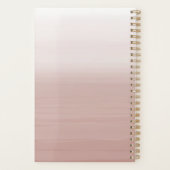 サロンアポイントメント赤面水グラデーション色 プランナー手帳 (裏面)