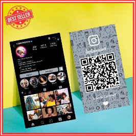 サロンインスタグラムダスティブルー |ソーシャルメディアQRコード 名刺