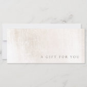 サロンエレガントスパブラシ付き大理石ギフト証明書 (正面)