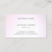 サロンエレガントデザインプロフェッショナルプレーンモダン 名刺 (裏面)