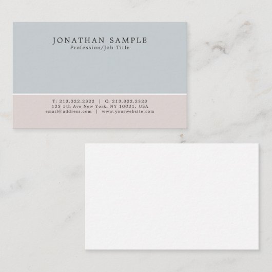 サロンエレガントモダンクリエイティブプロフェッショナルデザイン 名刺 (正面/裏面)