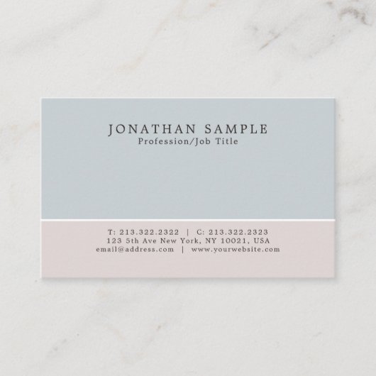 サロンエレガントモダンクリエイティブプロフェッショナルデザイン 名刺 (正面)