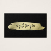 サロンエレガント事業金ゴールドブラックギフト証書 (正面)