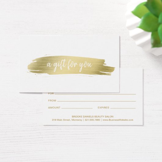 サロンエレガント業金ゴールド贈与証 (デスク)