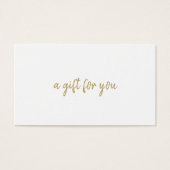 サロンエレガント金ゴールドギフト券 (正面)