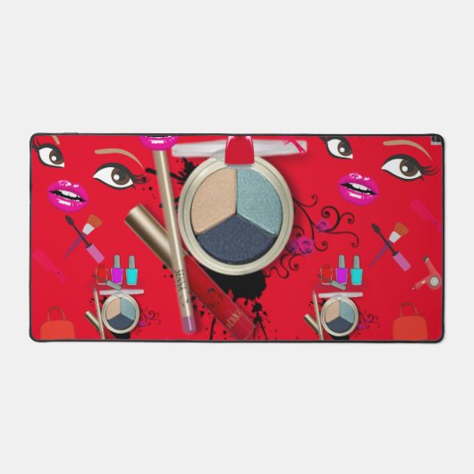 サロンカスタムオーナーメイクアップアーティスト用のデスクマット デスクマット (正面)