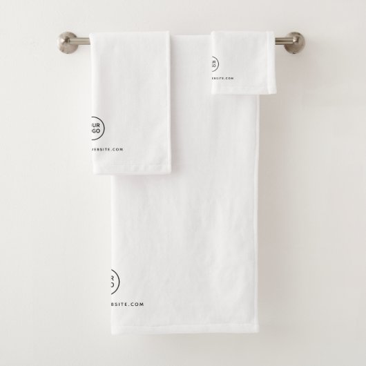 サロンカスタム会社ロゴホワイト バスタオルセット (インサイチュ)