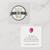 サロンカット |美容師 スクエア名刺 (正面/裏面)