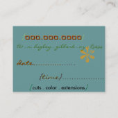 サロンカード 名刺 (裏面)