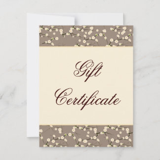 サロンギフトカードさくらんぼブロッサムフローラクリーム