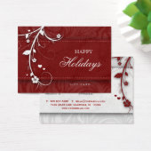 サロンギフトカードクリスマス花フローラ赤いハート (デスク)