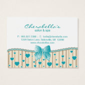 サロンギフトカードスパバレンタインズデイブルーハート (裏面)