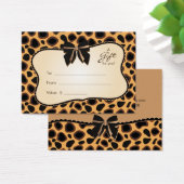 サロンギフトカードスパバレンタインデーチータ動物 (デスク)