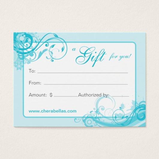 サロンギフトカードスパフローラ渦BB (正面)