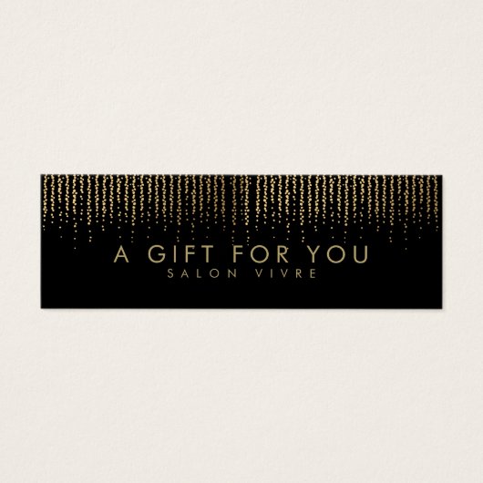 サロンギフトカードミニマルモダンリスト (正面)
