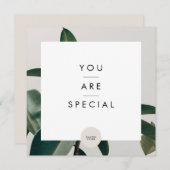 サロンギフトカードモダンミニマリストライン (正面/裏面)