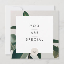 サロンギフトカードモダンミニマリストライン