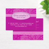 サロンギフトカード証明書スパピンクダマスク (デスク)