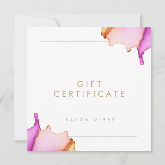 サロンギフトカーモダンドのミニマリスト水色 (正面)