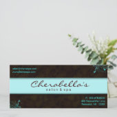 サロンギフト券フローラエレガントターコイズ (スタンド正面)